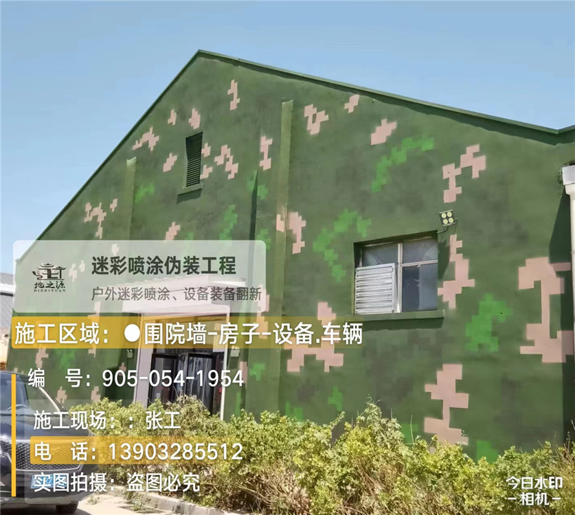 郑州外墙数码迷彩漆施工报价清单(100㎡标准墙面测算)